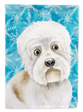 Dandie Dinmont Winter Garden Flag Mailbox Decorative Yard Banner Outside Patio Artwork for Flower Beds, Garden Size, Multicolor