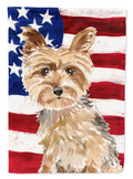 Patriotic USA Yorkshire Terrier Garden Flag Mailbox Decorative Yard Banner Outside Patio Artwork for Flower Beds, Garden Size, Multicolor