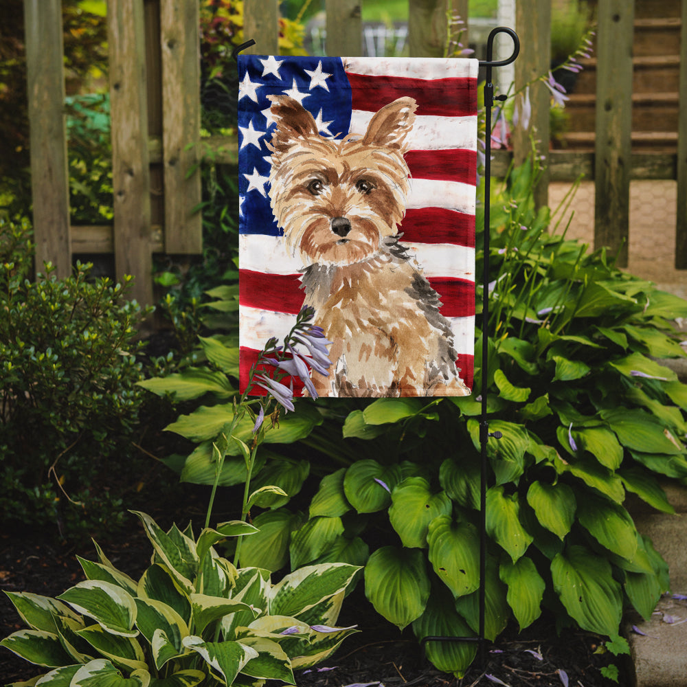 Patriotic USA Yorkshire Terrier Garden Flag Mailbox Decorative Yard Banner Outside Patio Artwork for Flower Beds, Garden Size, Multicolor