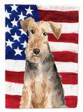 Patriotic USA Welsh Terrier Garden Flag Mailbox Decorative Yard Banner Outside Patio Artwork for Flower Beds, Garden Size, Multicolor