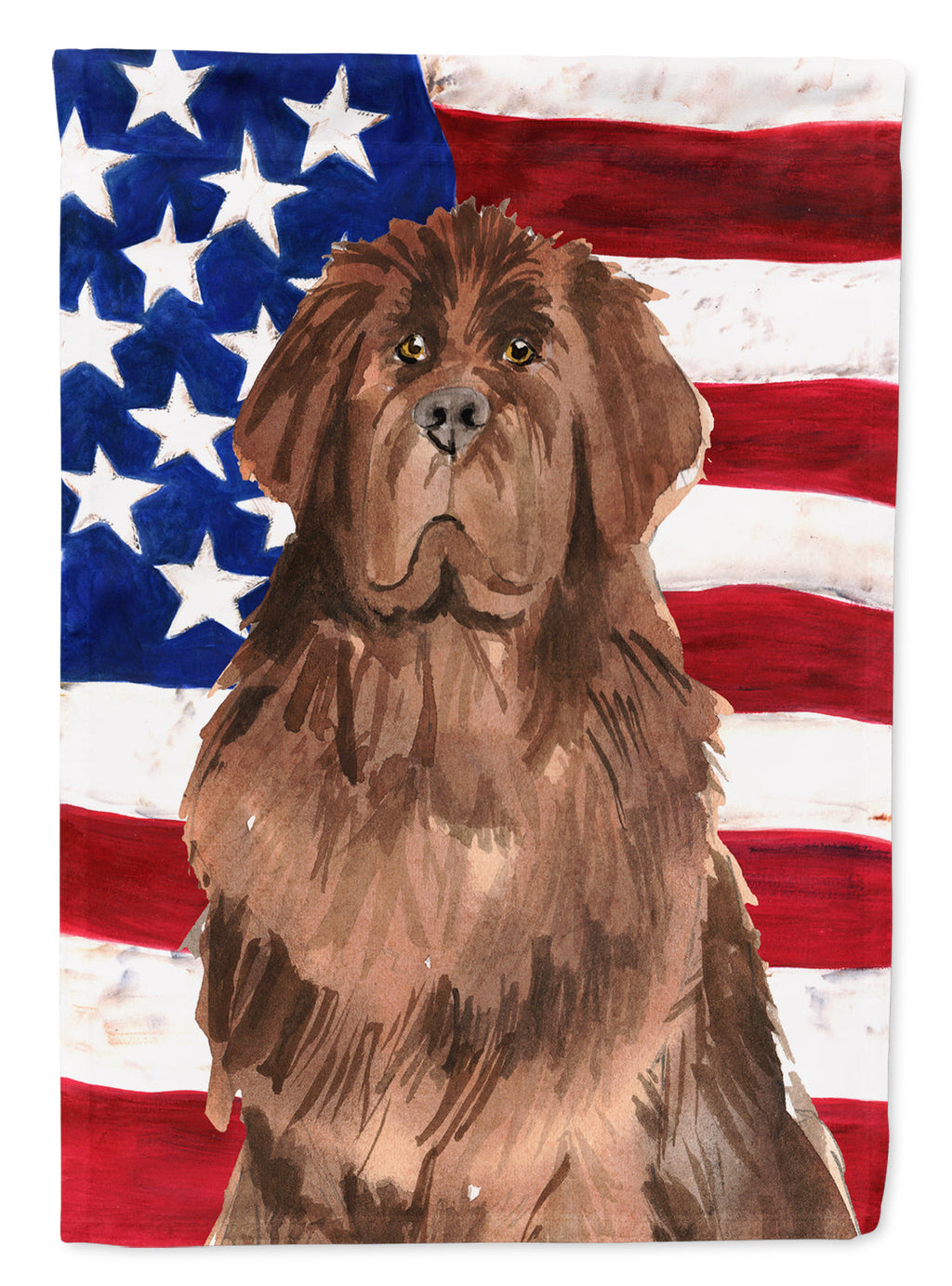 Patriotic USA Newfoundland Garden Flag Mailbox Decorative Yard Banner Outside Patio Artwork for Flower Beds, Garden Size, Multicolor