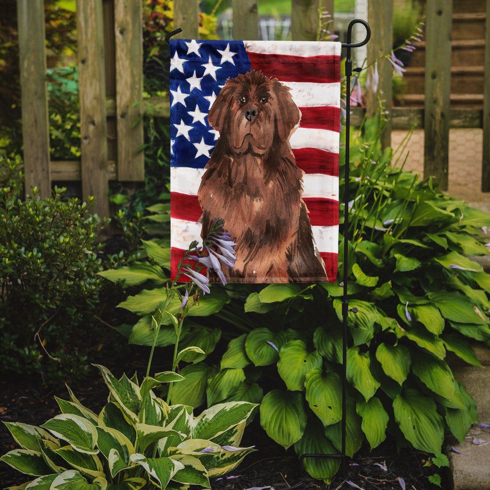 Patriotic USA Newfoundland Garden Flag Mailbox Decorative Yard Banner Outside Patio Artwork for Flower Beds, Garden Size, Multicolor