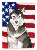 Patriotic USA Alaskan Malamute Garden Flag Mailbox Decorative Yard Banner Outside Patio Artwork for Flower Beds, Garden Size, Multicolor