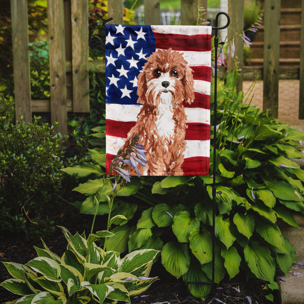 Patriotic USA Cavapoo Garden Flag Mailbox Decorative Yard Banner Outside Patio Artwork for Flower Beds, Garden Size, Multicolor