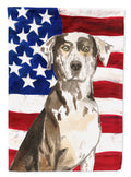 Patriotic USA Catahoula Leopard Dog Garden Flag Mailbox Decorative Yard Banner Outside Patio Artwork for Flower Beds, Garden Size, Multicolor