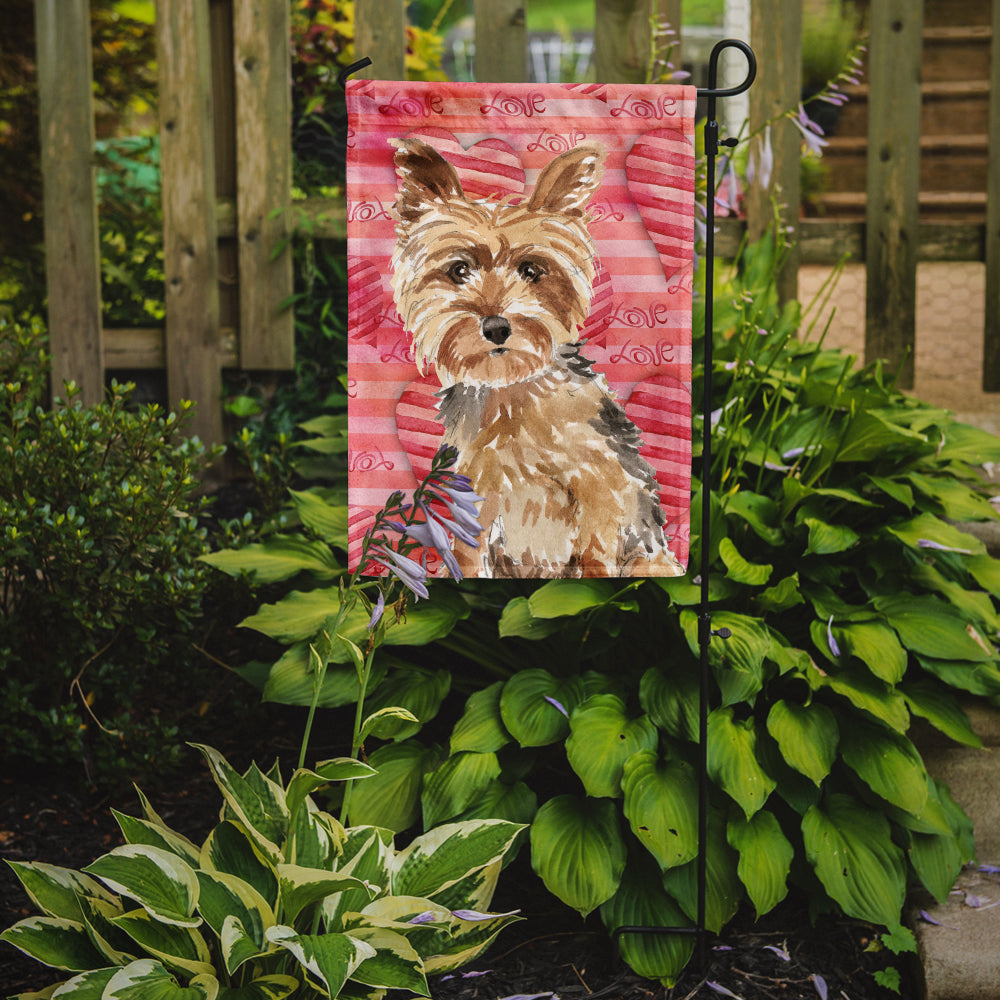Love a Yorkie Yorkshire Terrier Garden Flag Mailbox Decorative Yard Banner Outside Patio Artwork for Flower Beds, Garden Size, Multicolor