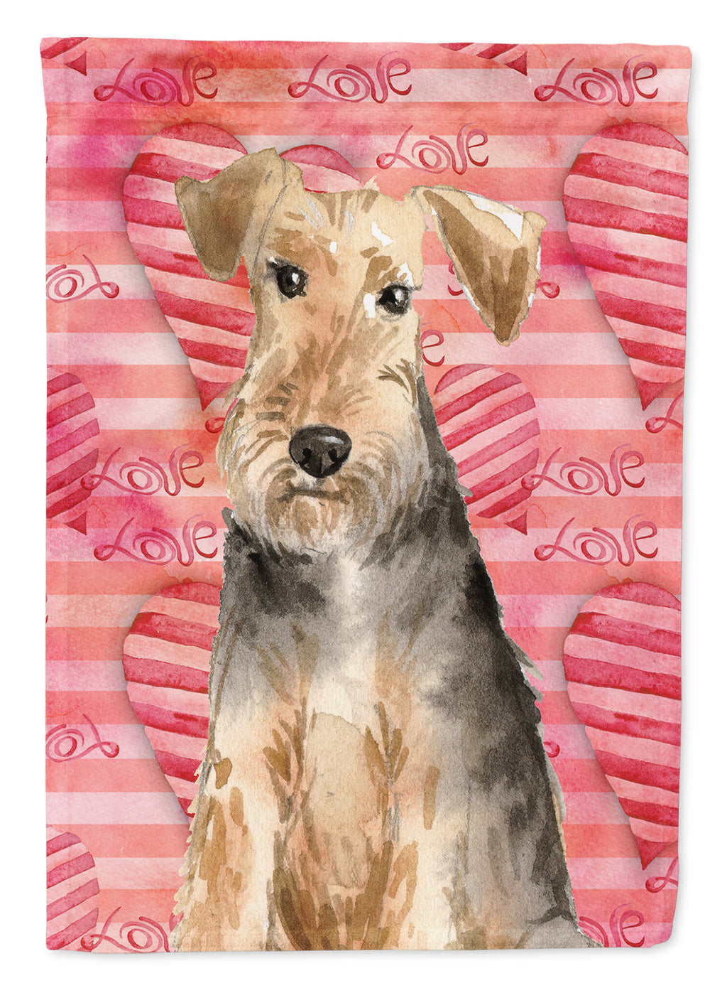 Love a Welsh Terrier Garden Flag Mailbox Decorative Yard Banner Outside Patio Artwork for Flower Beds, Garden Size, Multicolor