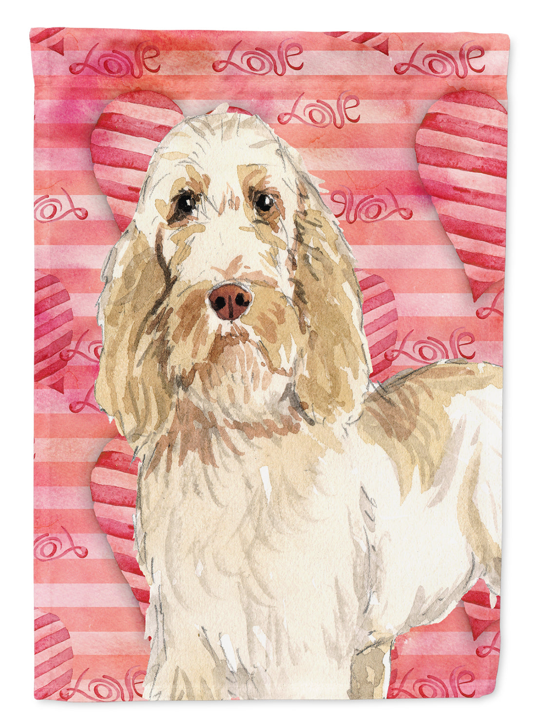 Love a Spinone Italiano Garden Flag Mailbox Decorative Yard Banner Outside Patio Artwork for Flower Beds, Garden Size, Multicolor
