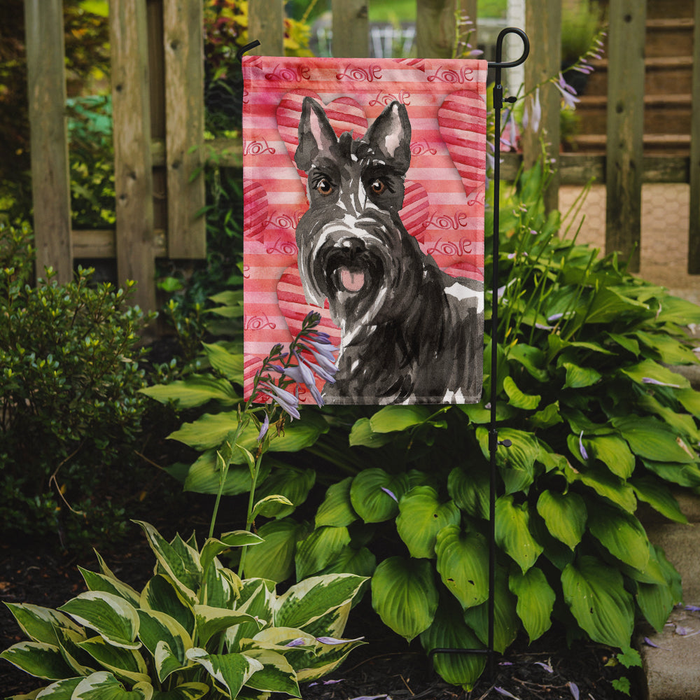 Love a Scottish Terrier Garden Flag Mailbox Decorative Yard Banner Outside Patio Artwork for Flower Beds, Garden Size, Multicolor