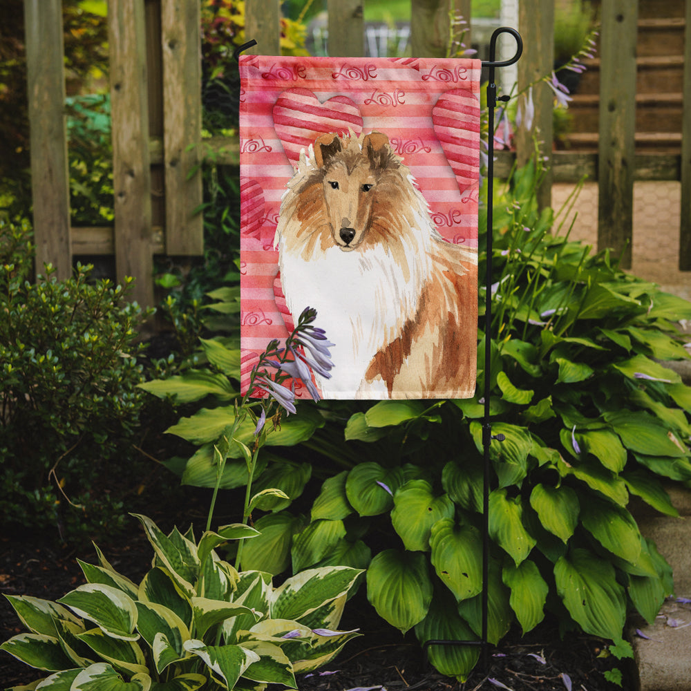 Love a Rough Collie Garden Flag Mailbox Decorative Yard Banner Outside Patio Artwork for Flower Beds, Garden Size, Multicolor