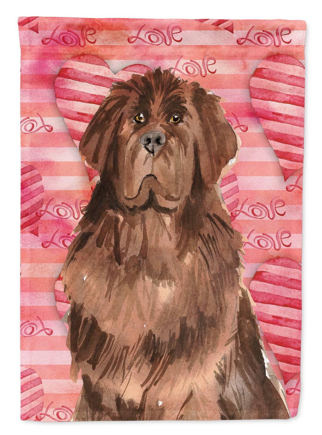 Love a Newfoundland Garden Flag Mailbox Decorative Yard Banner Outside Patio Artwork for Flower Beds, Garden Size, Multicolor