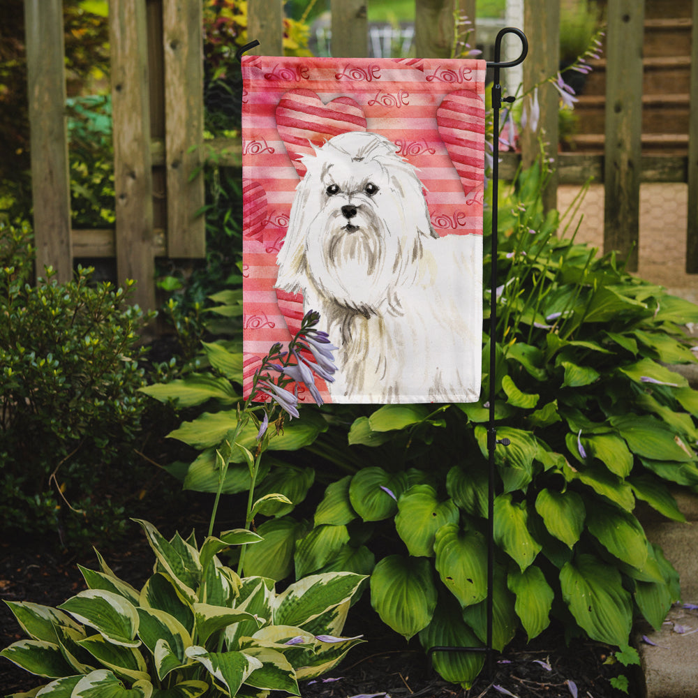 Love a Maltese Garden Flag Mailbox Decorative Yard Banner Outside Patio Artwork for Flower Beds, Garden Size, Multicolor