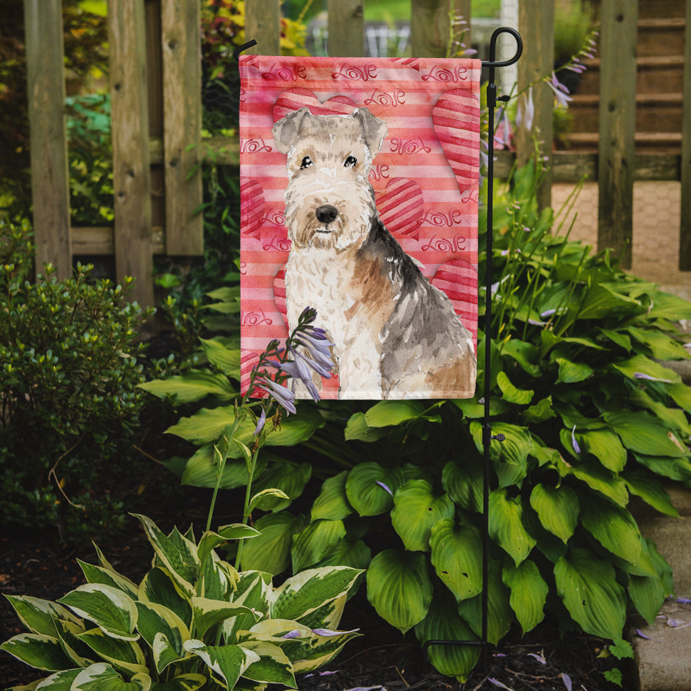 Love a Lakeland Terrier Garden Flag Mailbox Decorative Yard Banner Outside Patio Artwork for Flower Beds, Garden Size, Multicolor