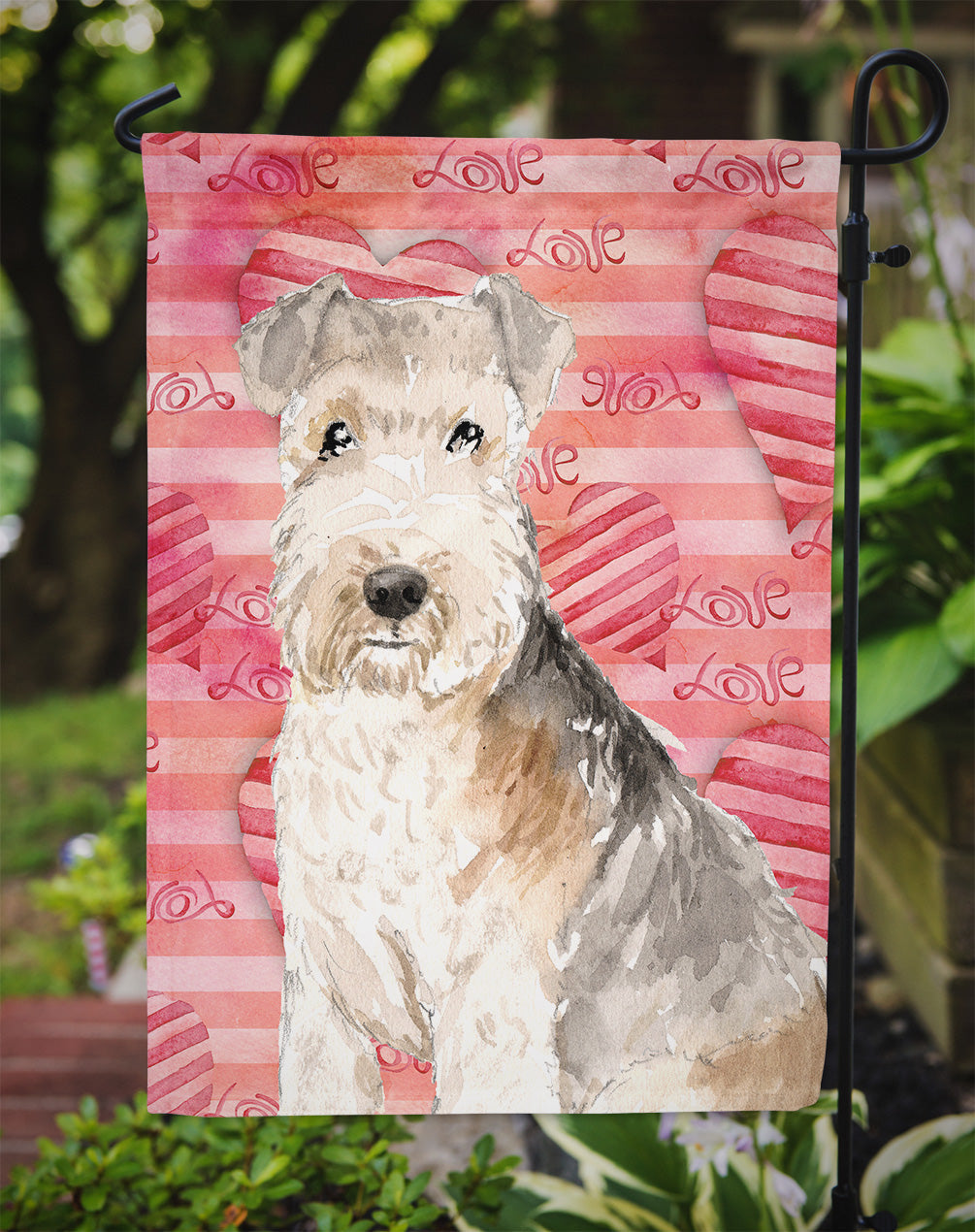 Love a Lakeland Terrier Garden Flag Mailbox Decorative Yard Banner Outside Patio Artwork for Flower Beds, Garden Size, Multicolor