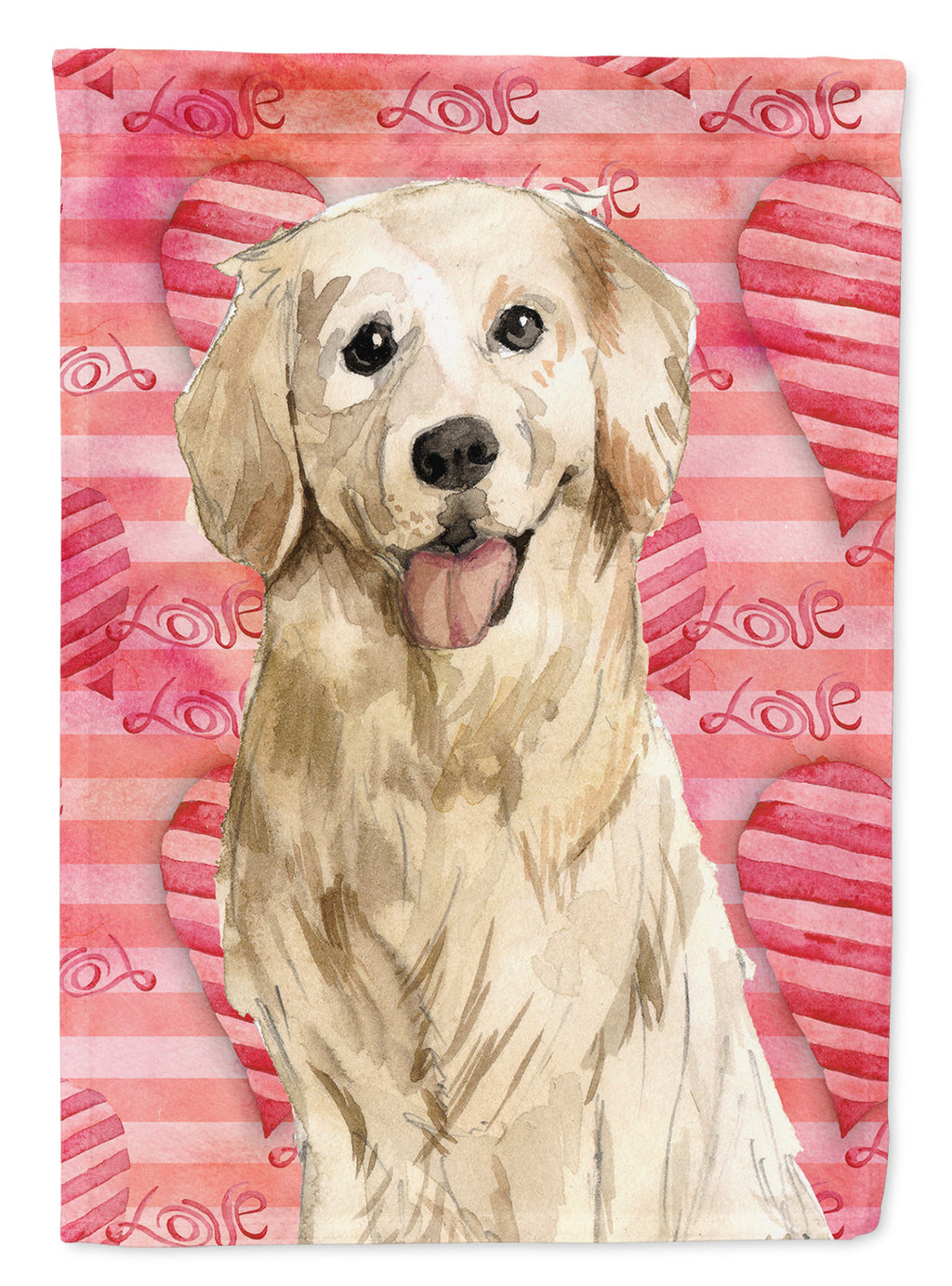 Love a Golden Retriever Garden Flag Mailbox Decorative Yard Banner Outside Patio Artwork for Flower Beds, Garden Size, Multicolor