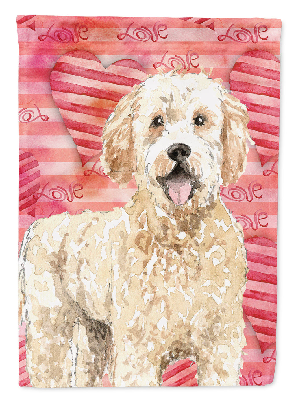 Love a Goldendoodle Garden Flag Mailbox Decorative Yard Banner Outside Patio Artwork for Flower Beds, Garden Size, Multicolor