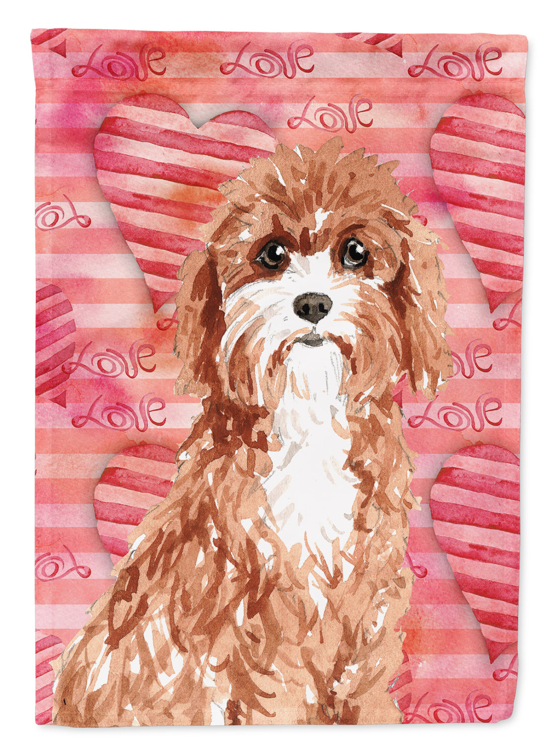 Love a Cavapoo Garden Flag Mailbox Decorative Yard Banner Outside Patio Artwork for Flower Beds, Garden Size, Multicolor