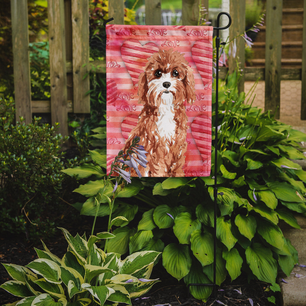 Love a Cavapoo Garden Flag Mailbox Decorative Yard Banner Outside Patio Artwork for Flower Beds, Garden Size, Multicolor