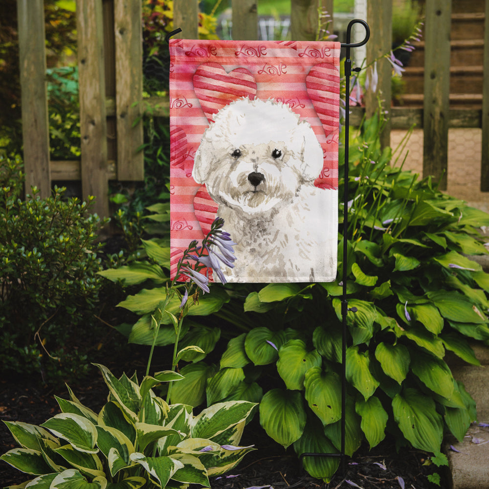 Love a Bichon Frise Garden Flag Mailbox Decorative Yard Banner Outside Patio Artwork for Flower Beds, Garden Size, Multicolor