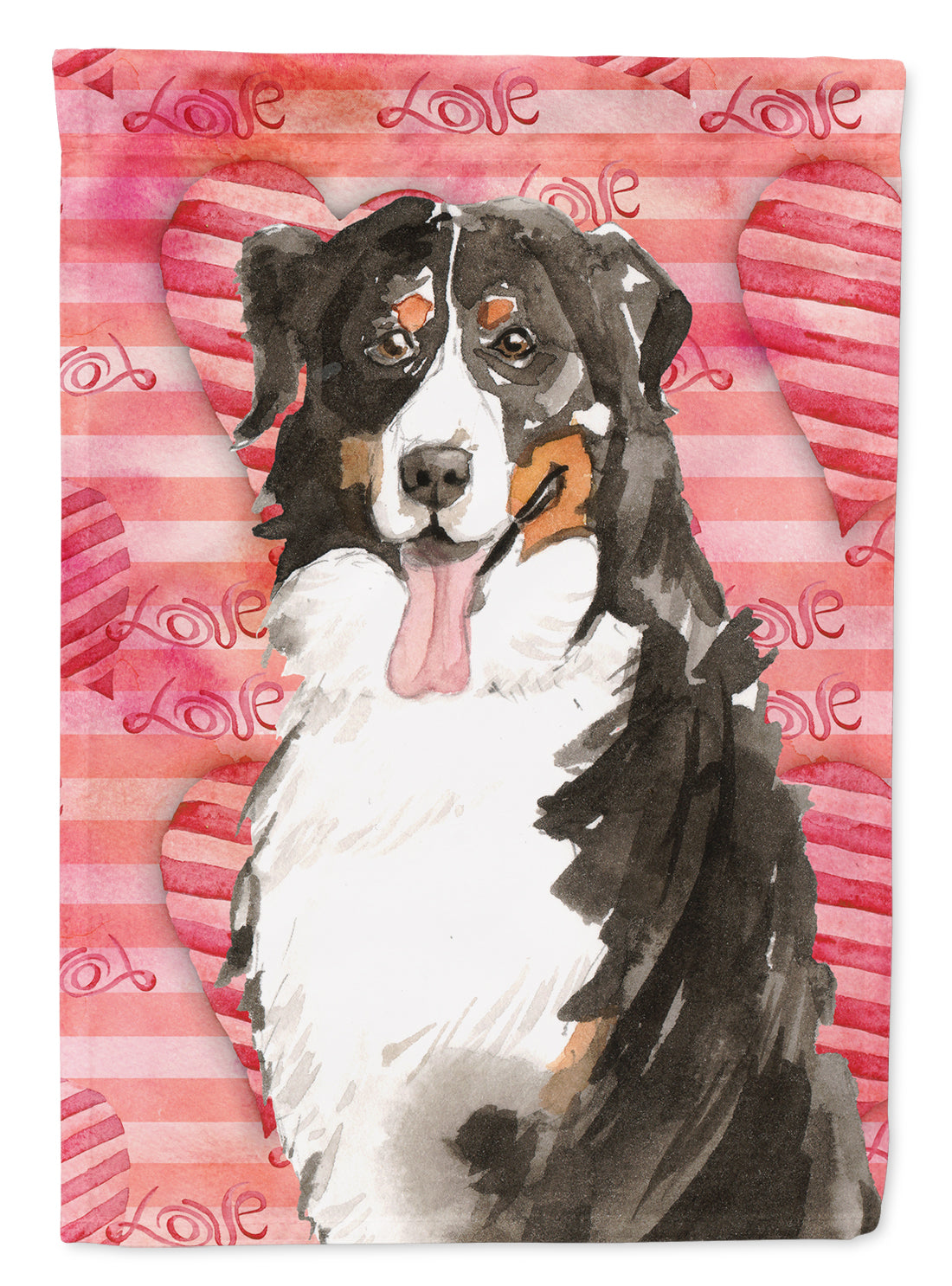Love a Bernese Mountain Dog Garden Flag Mailbox Decorative Yard Banner Outside Patio Artwork for Flower Beds, Garden Size, Multicolor
