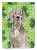 Shamrocks Weimaraner Garden Flag Mailbox Decorative Yard Banner Outside Patio Artwork for Flower Beds, Garden Size, Multicolor