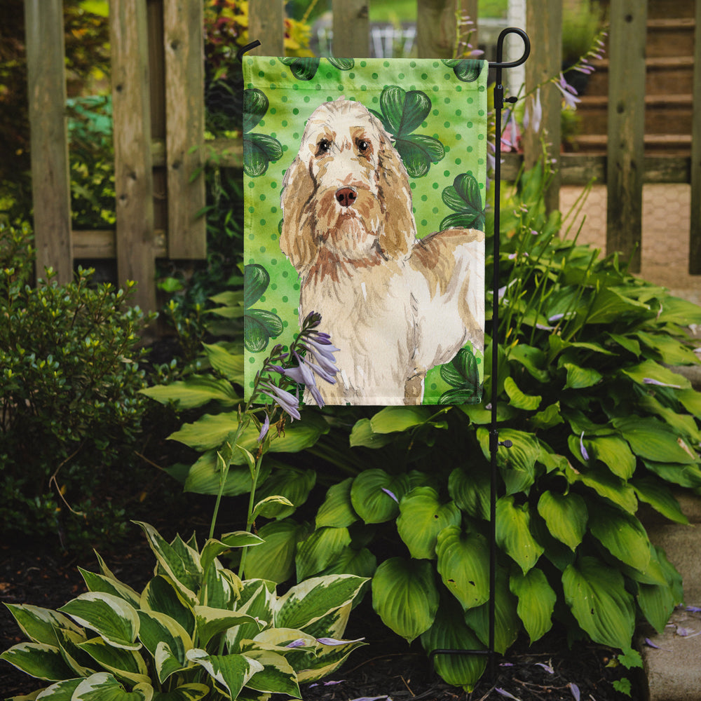 Shamrocks Spinone Italiano Garden Flag Mailbox Decorative Yard Banner Outside Patio Artwork for Flower Beds, Garden Size, Multicolor