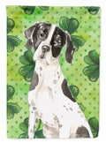 Shamrocks English Pointer Garden Flag Mailbox Decorative Yard Banner Outside Patio Artwork for Flower Beds, Garden Size, Multicolor
