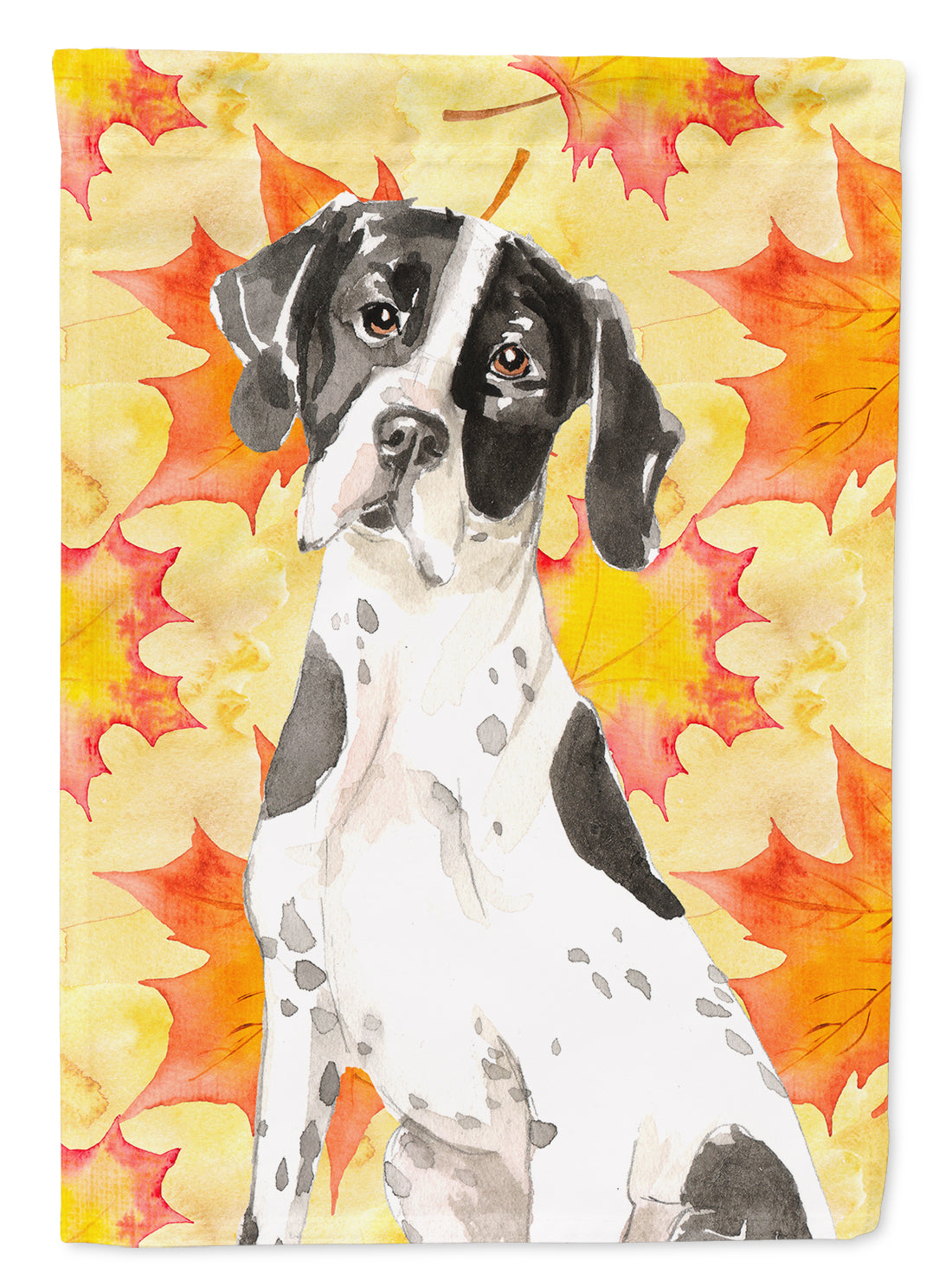 Fall Leaves English Pointer Garden Flag Mailbox Decorative Yard Banner Outside Patio Artwork for Flower Beds, Garden Size, Multicolor