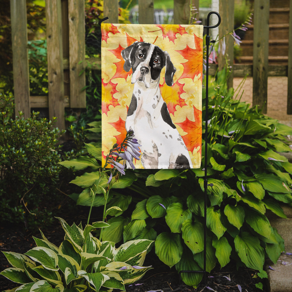 Fall Leaves English Pointer Garden Flag Mailbox Decorative Yard Banner Outside Patio Artwork for Flower Beds, Garden Size, Multicolor