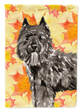 Fall Leaves Bouvier des Flandres Garden Flag Mailbox Decorative Yard Banner Outside Patio Artwork for Flower Beds, Garden Size, Multicolor