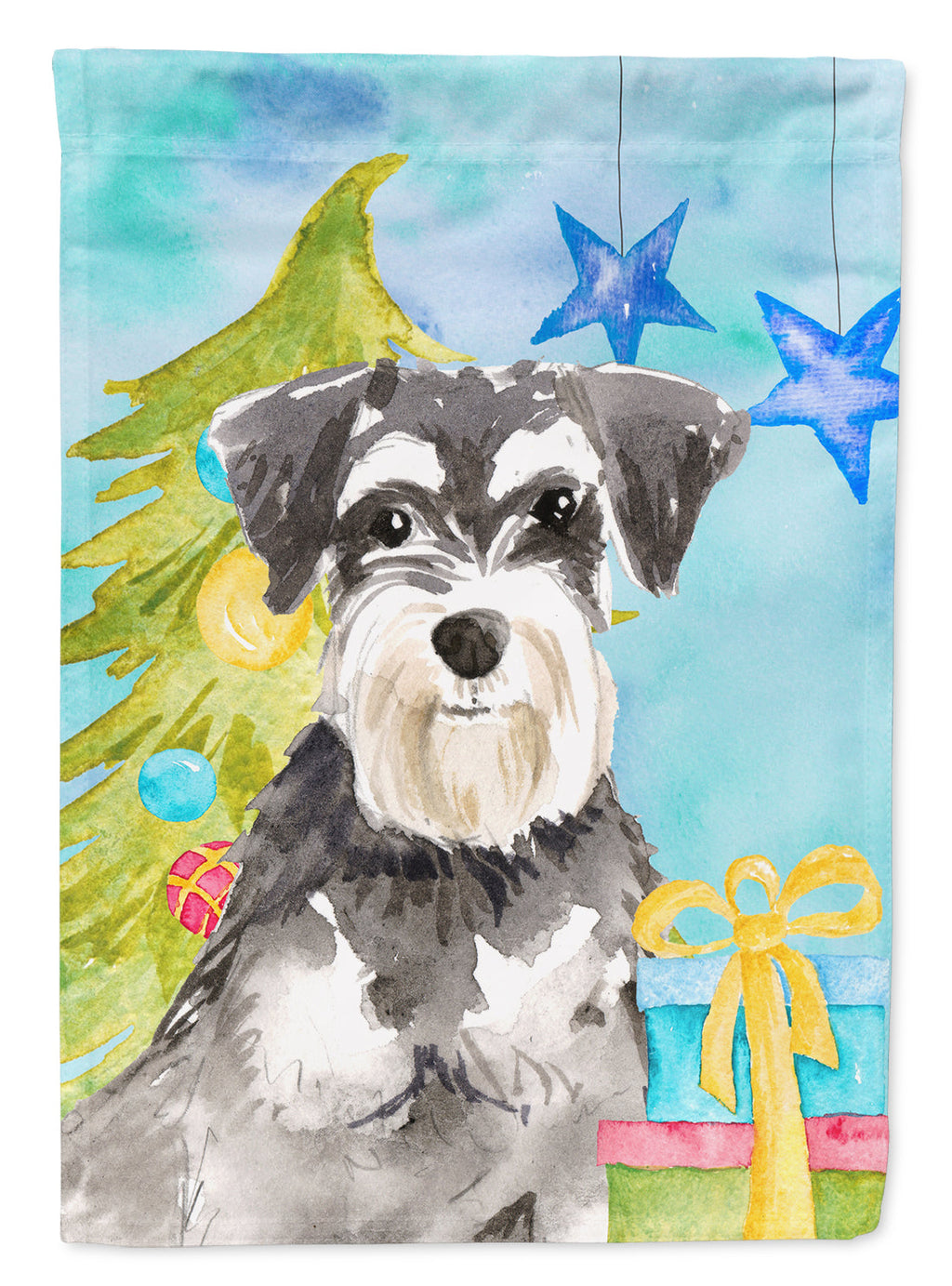 Christmas Tree Schnauzer #2 Garden Flag Mailbox Decorative Yard Banner Outside Patio Artwork for Flower Beds, Garden Size, Multicolor