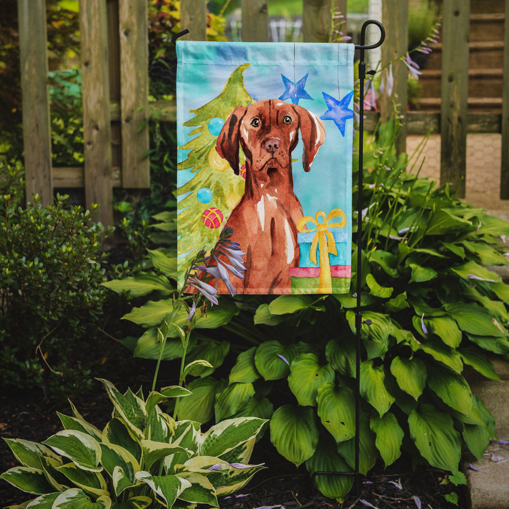 Christmas Tree Vizsla Garden Flag Mailbox Decorative Yard Banner Outside Patio Artwork for Flower Beds, Garden Size, Multicolor