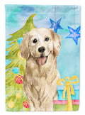 Christmas Tree Golden Retriever Garden Flag Mailbox Decorative Yard Banner Outside Patio Artwork for Flower Beds, Garden Size, Multicolor