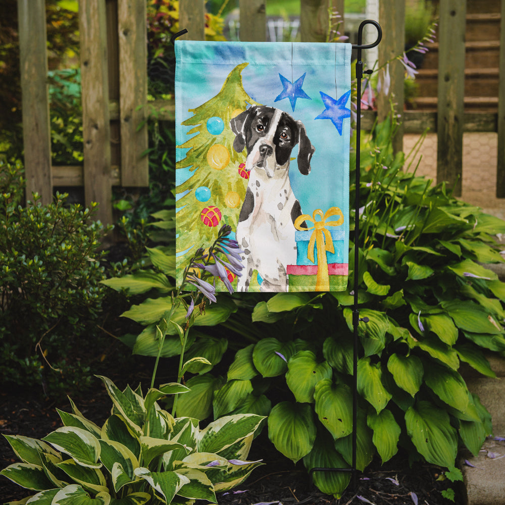 Christmas Tree English Pointer Garden Flag Mailbox Decorative Yard Banner Outside Patio Artwork for Flower Beds, Garden Size, Multicolor