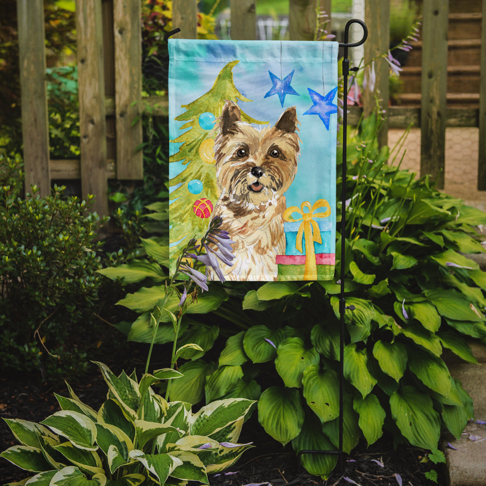 Christmas Tree Cairn Terrier Garden Flag Mailbox Decorative Yard Banner Outside Patio Artwork for Flower Beds, Garden Size, Multicolor