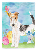 Easter Eggs Fox Terrier Garden Flag Mailbox Decorative Yard Banner Outside Patio Artwork for Flower Beds, Garden Size, Multicolor