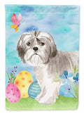 Easter Eggs Shih Tzu Puppy Garden Flag Mailbox Decorative Yard Banner Outside Patio Artwork for Flower Beds, Garden Size, Multicolor