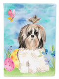 Easter Eggs Shih Tzu Garden Flag Mailbox Decorative Yard Banner Outside Patio Artwork for Flower Beds, Garden Size, Multicolor