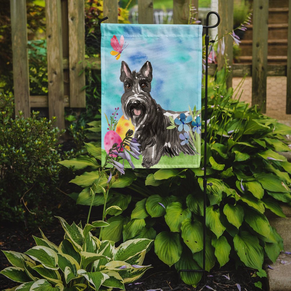 Easter Eggs Scottish Terrier Garden Flag Mailbox Decorative Yard Banner Outside Patio Artwork for Flower Beds, Garden Size, Multicolor