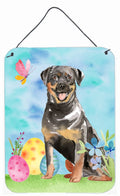 Easter Eggs Rottweiler Wall or Door Hanging Prints Aluminum Metal Sign Kitchen Wall Bar Bathroom Plaque Home Decor Front Door Plaque, 12x16, Multicolor