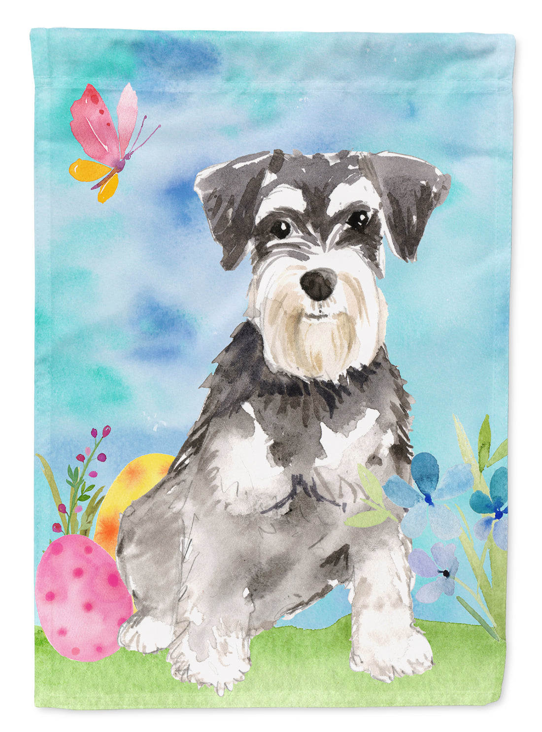 Easter Eggs Schnauzer #2 Garden Flag Mailbox Decorative Yard Banner Outside Patio Artwork for Flower Beds, Garden Size, Multicolor
