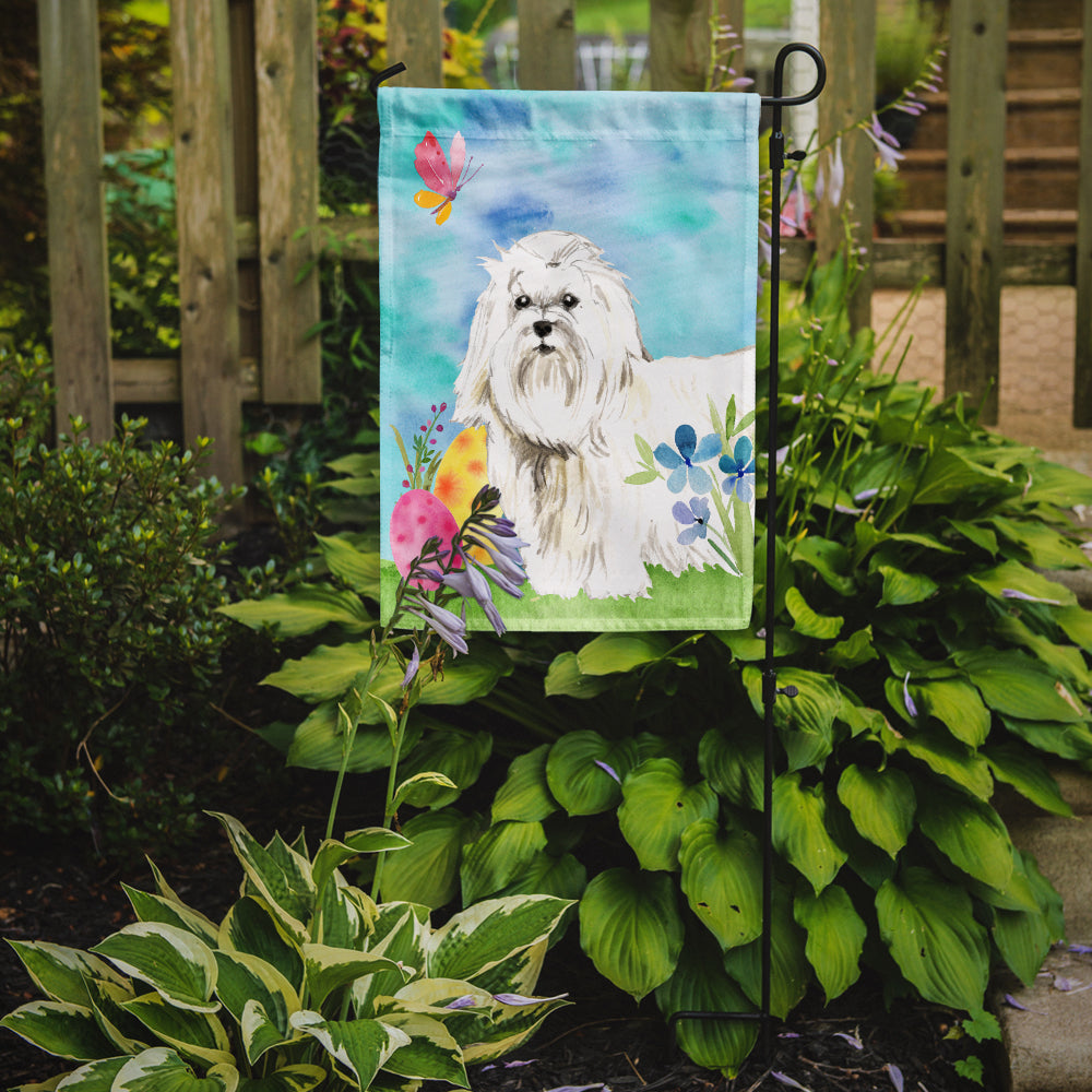 Easter Eggs Maltese Garden Flag Mailbox Decorative Yard Banner Outside Patio Artwork for Flower Beds, Garden Size, Multicolor