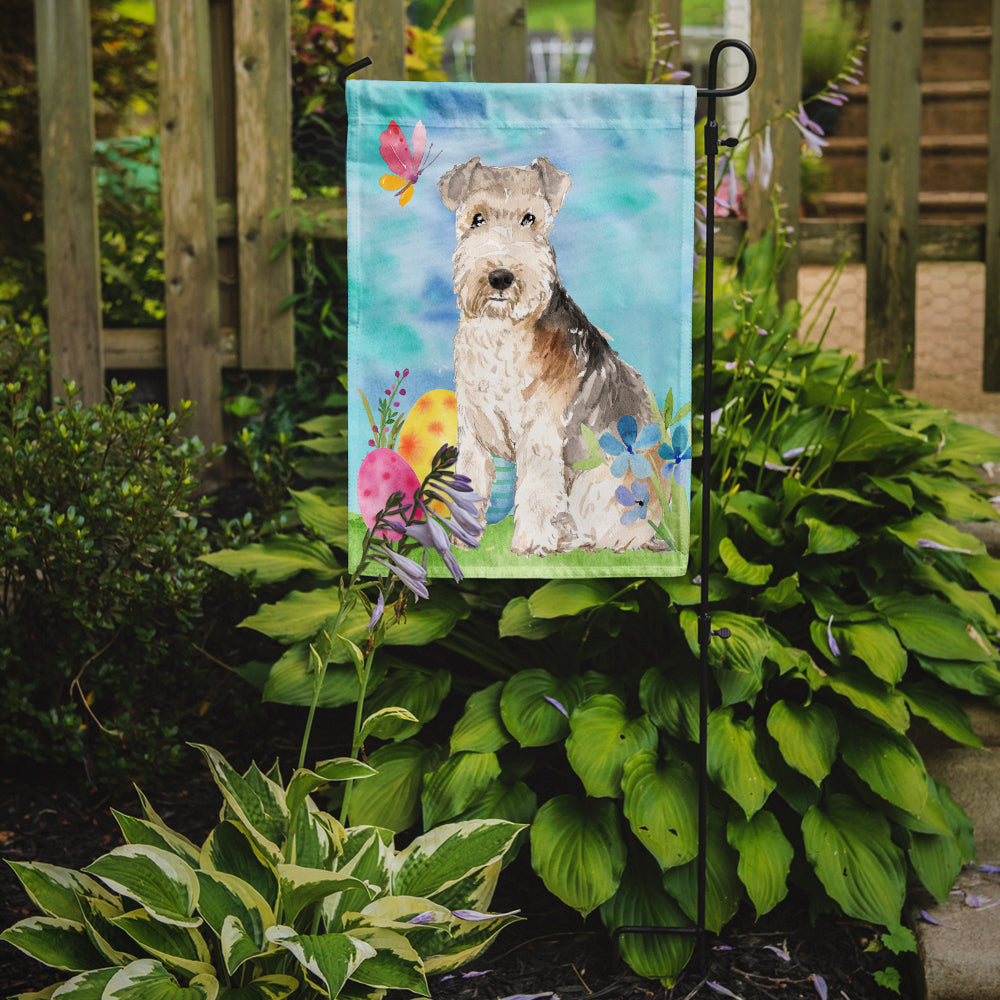 Easter Eggs Lakeland Terrier Garden Flag Mailbox Decorative Yard Banner Outside Patio Artwork for Flower Beds, Garden Size, Multicolor