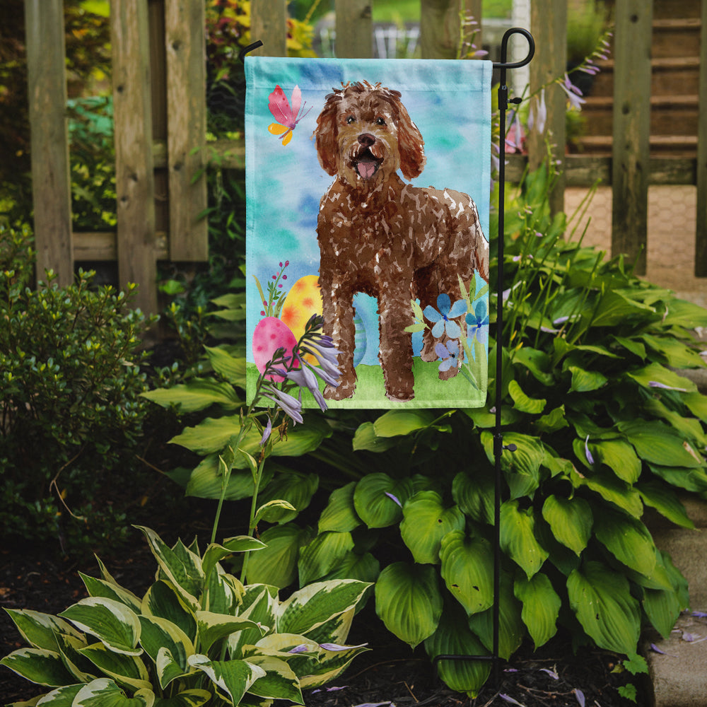Easter Eggs Labradoodle Garden Flag Mailbox Decorative Yard Banner Outside Patio Artwork for Flower Beds, Garden Size, Multicolor