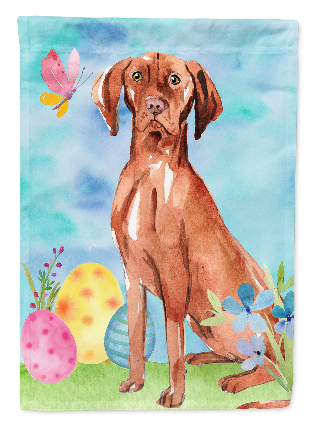 Easter Eggs Vizsla Garden Flag Mailbox Decorative Yard Banner Outside Patio Artwork for Flower Beds, Garden Size, Multicolor