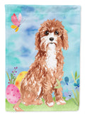 Easter Eggs Cavapoo Garden Flag Mailbox Decorative Yard Banner Outside Patio Artwork for Flower Beds, Garden Size, Multicolor