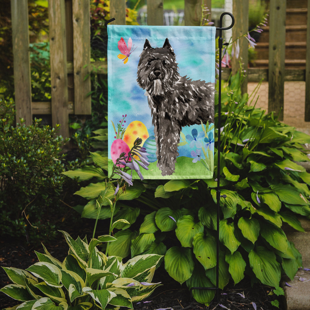 Easter Eggs Bouvier des Flandres Garden Flag Mailbox Decorative Yard Banner Outside Patio Artwork for Flower Beds, Garden Size, Multicolor