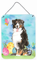 Easter Eggs Bernese Mountain Dog Wall or Door Hanging Prints Aluminum Metal Sign Kitchen Wall Bar Bathroom Plaque Home Decor Front Door Plaque, 12x16, Multicolor