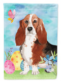 Easter Eggs Basset Hound Garden Flag Mailbox Decorative Yard Banner Outside Patio Artwork for Flower Beds, Garden Size, Multicolor