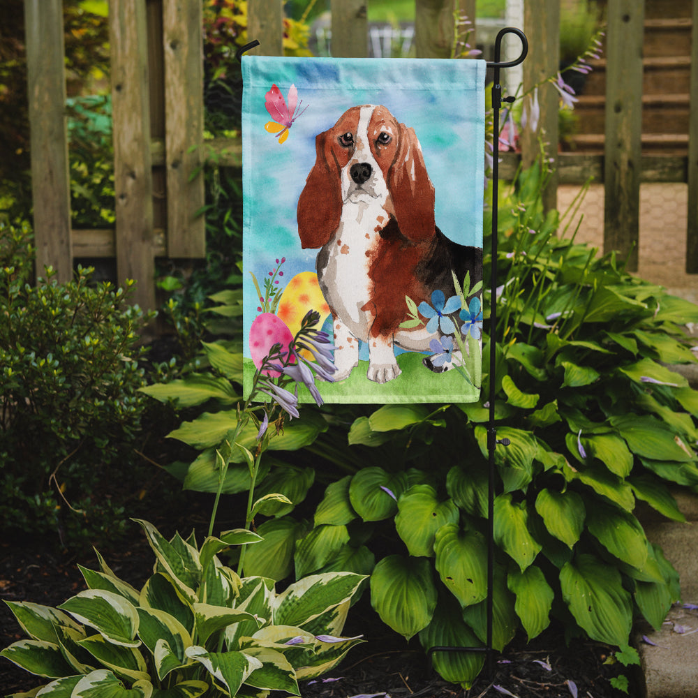 Easter Eggs Basset Hound Garden Flag Mailbox Decorative Yard Banner Outside Patio Artwork for Flower Beds, Garden Size, Multicolor